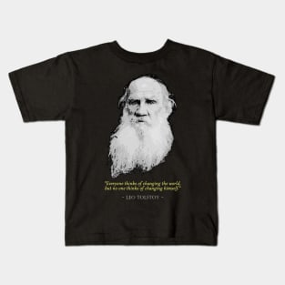 Leo Tolstoy Quote Kids T-Shirt